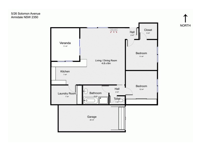 5/26 Solomon Avenue, Armidale NSW 2350 Floorplan