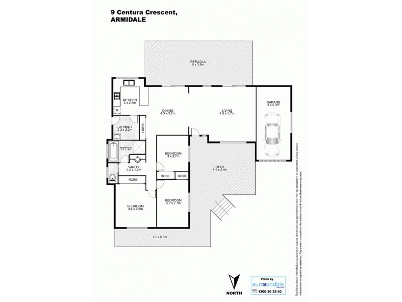 9 Centura Crescent, Armidale NSW 2350 Floorplan