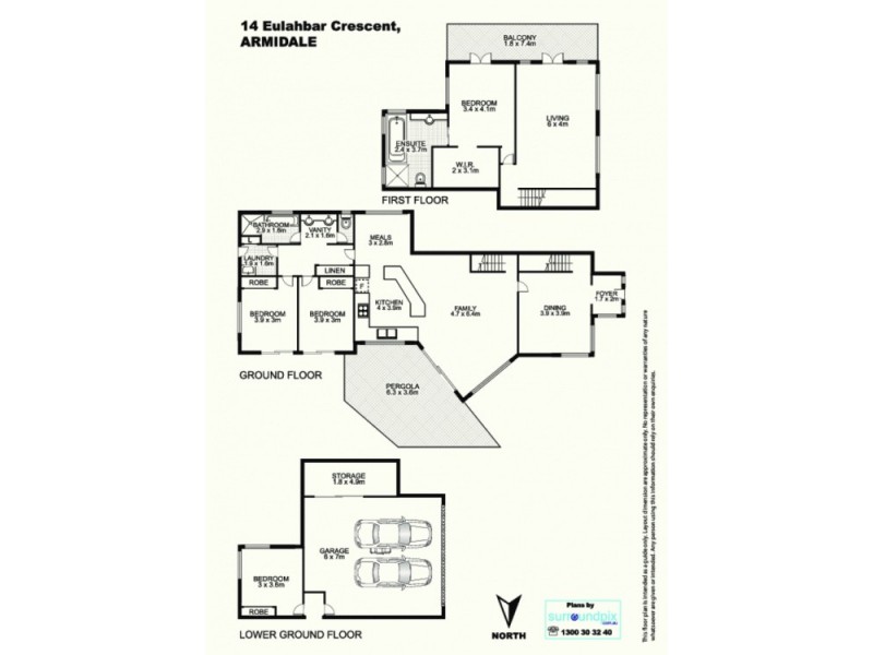 14 Eulahbar Crescent, Armidale NSW 2350 Floorplan