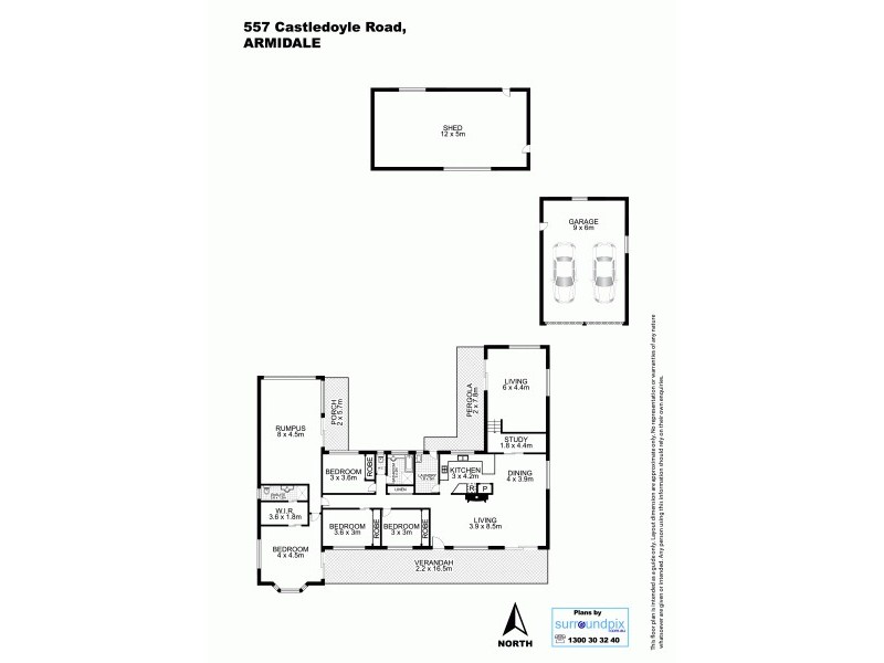 557 Castledoyle Road, Armidale NSW 2350 Floorplan