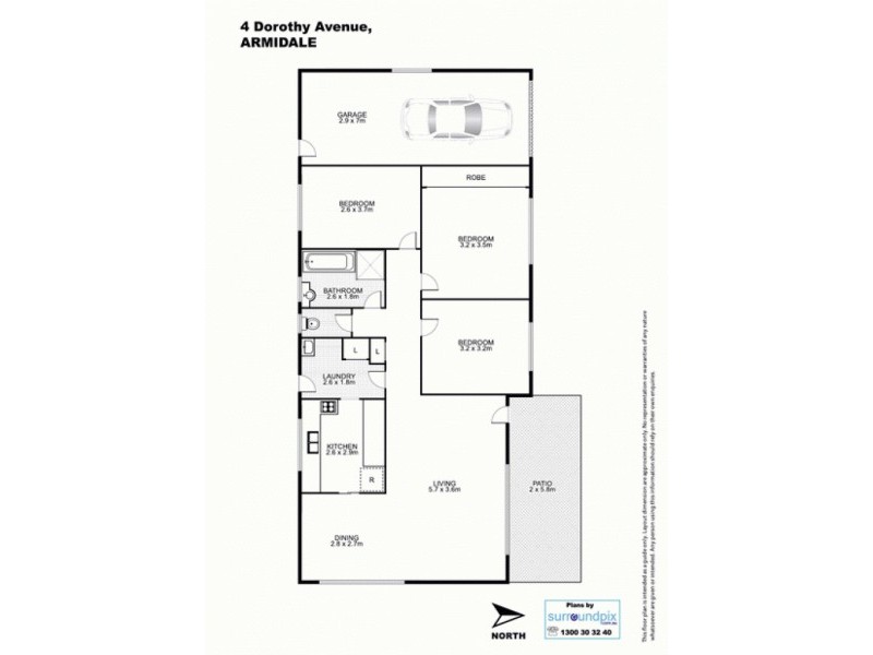 4 Dorothy Avenue, Armidale NSW 2350 Floorplan