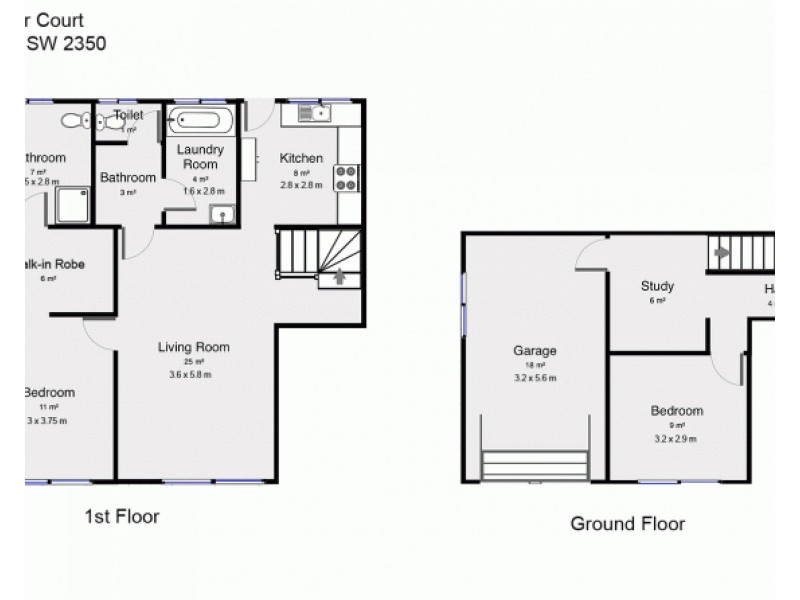 2/16 Napier Court, Armidale NSW 2350 Floorplan