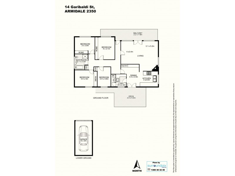14 Garibaldi Street, Armidale NSW 2350 Floorplan