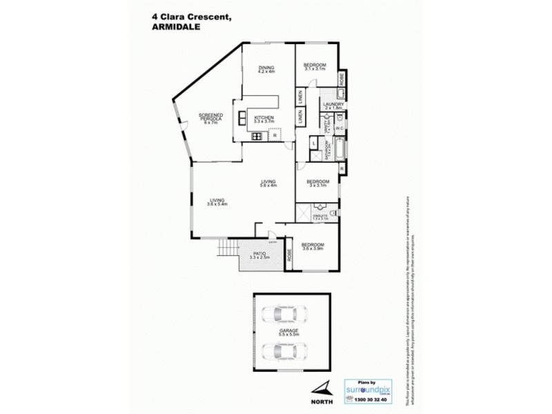 4 Clara Crescent, Armidale NSW 2350 Floorplan
