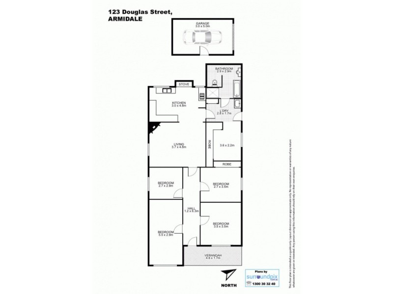 132 Douglas Street, Armidale NSW 2350 Floorplan