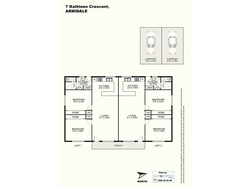 1-2/7 Kathleen Crescent, Armidale NSW 2350 Floorplan