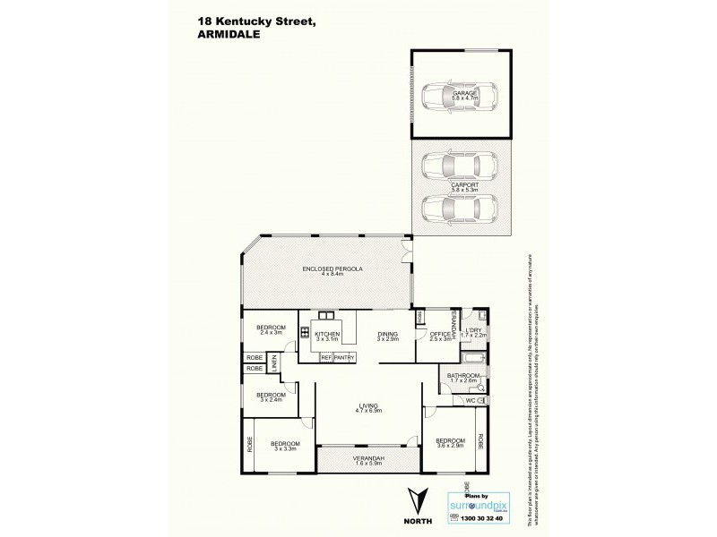 18 Kentucky Street, Armidale NSW 2350 Floorplan