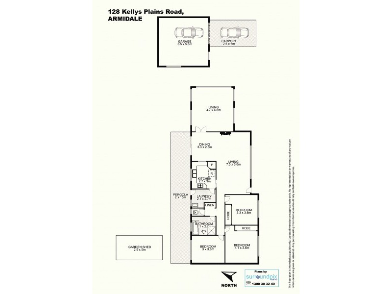 128 Kelly’s Plains Rd, Armidale NSW 2350 Floorplan