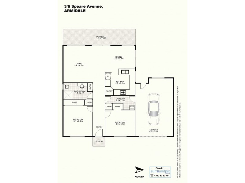 3/6 Speare Avenue, Armidale NSW 2350 Floorplan