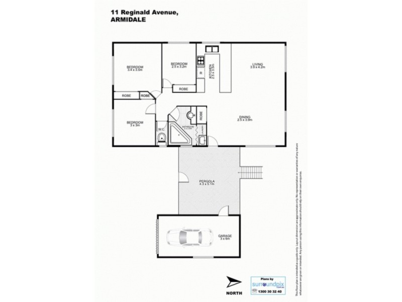 11 Reginald Avenue, Armidale NSW 2350 Floorplan