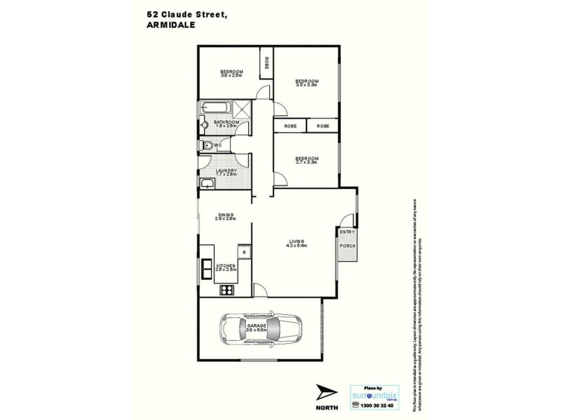 52 Claude, Armidale NSW 2350 Floorplan