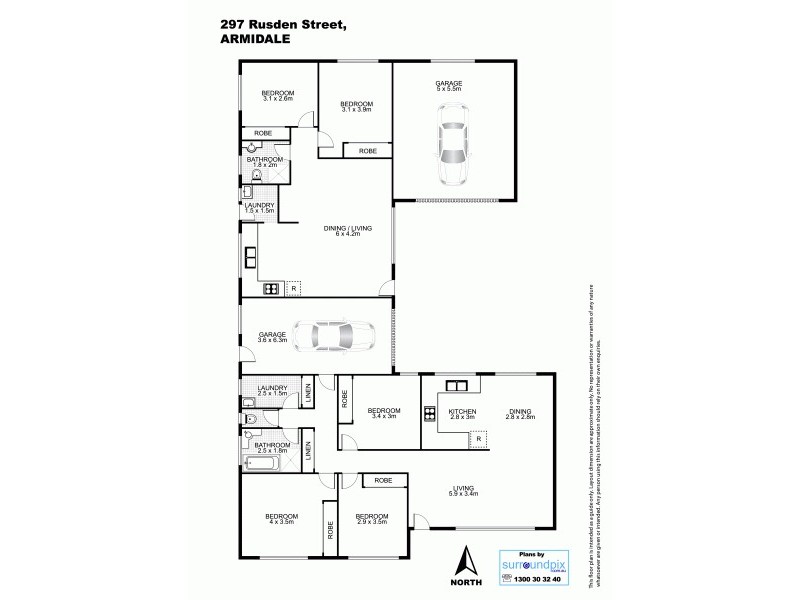297 Rusden Street, Armidale NSW 2350 Floorplan