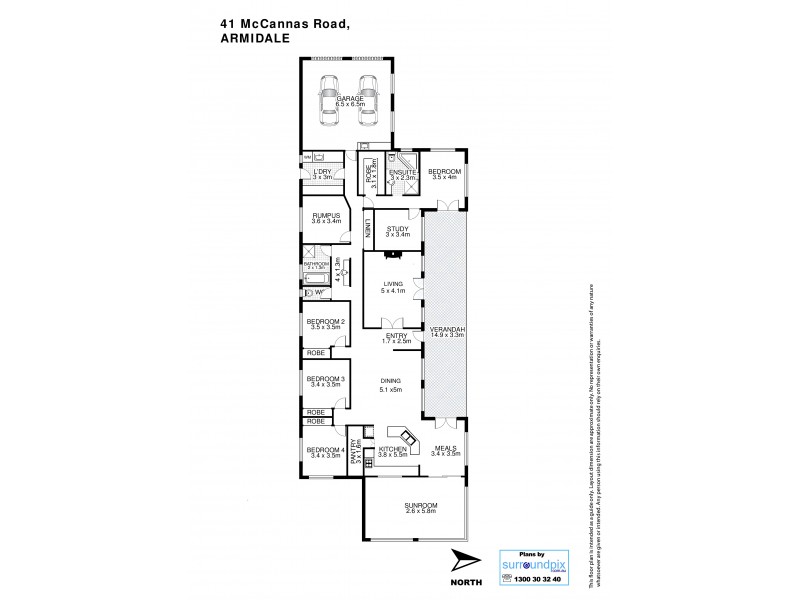 41 McCannas Road, Armidale NSW 2350 Floorplan