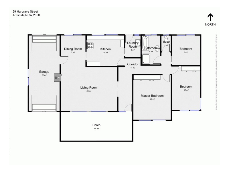 39 Hargrave Street, Armidale NSW 2350 Floorplan