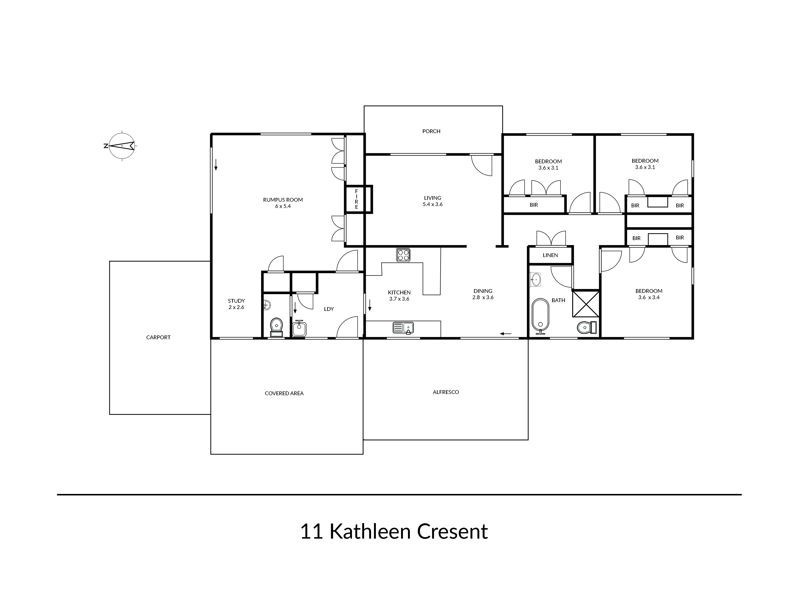 11 Kathleen Crescent, Armidale NSW 2350 Floorplan