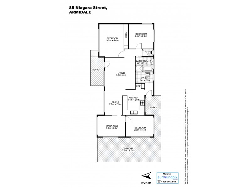 88 Niagara Street, Armidale NSW 2350 Floorplan