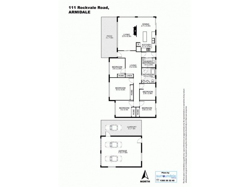 111 Rockvale Rd, Armidale NSW 2350 Floorplan