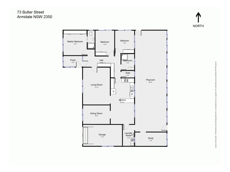 73 Butler Street, Armidale NSW 2350 Floorplan