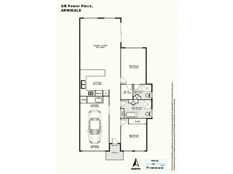 2/8 Power Place, Armidale NSW 2350 Floorplan