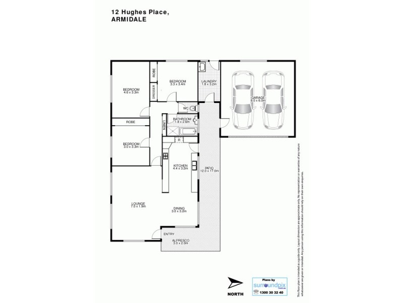 12 Hughes Place, Armidale NSW 2350 Floorplan