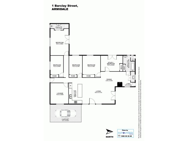 1 Barclay Street, Armidale NSW 2350 Floorplan