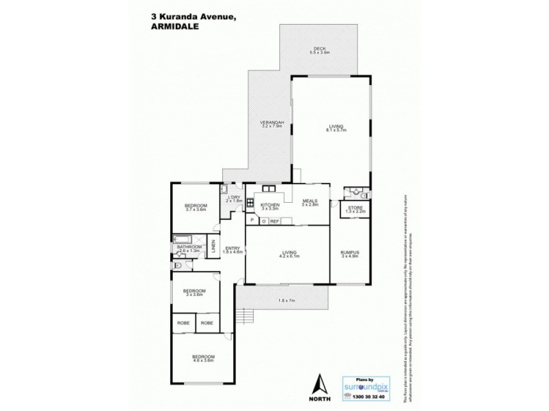 3 Kuranda Avenue, Armidale NSW 2350 Floorplan