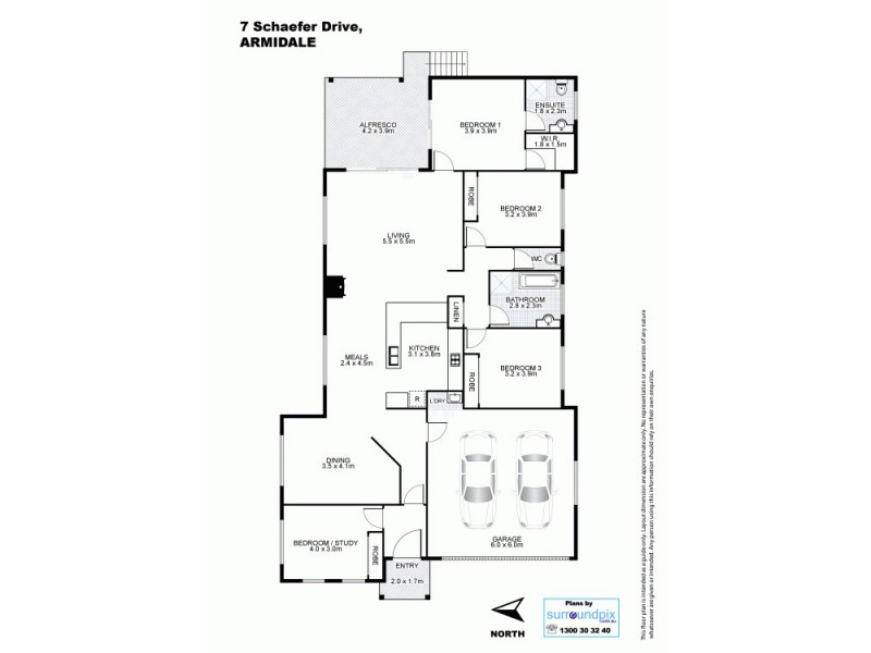7 Schaefer Drive, Armidale NSW 2350 Floorplan