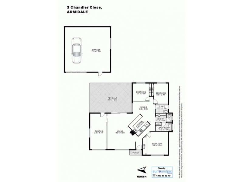 3 Chandler Close, Armidale NSW 2350 Floorplan