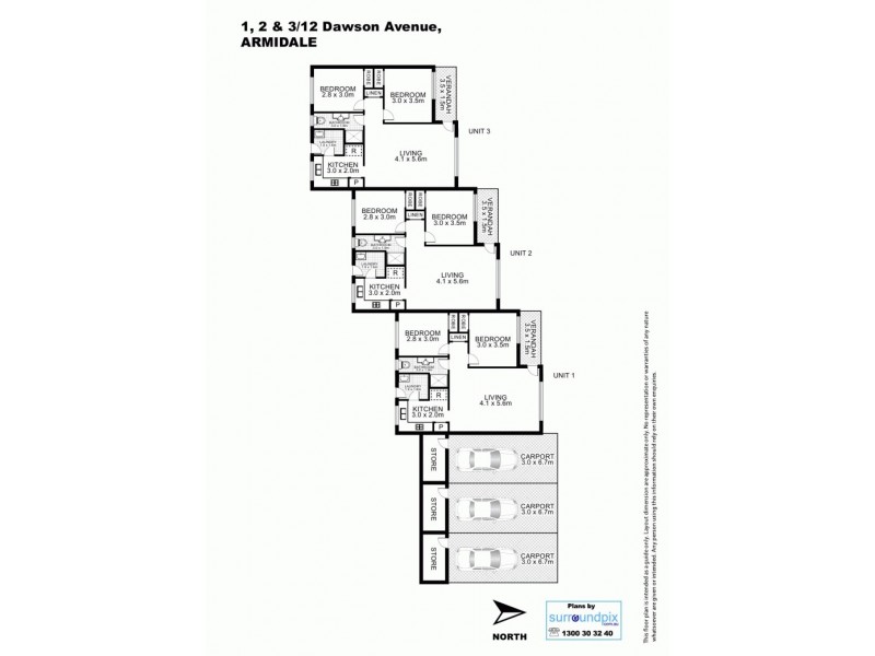 3/12 Dawson Avenue, Armidale NSW 2350 Floorplan