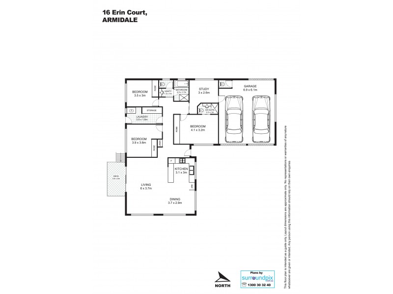 16 Erin Court, Armidale NSW 2350 Floorplan