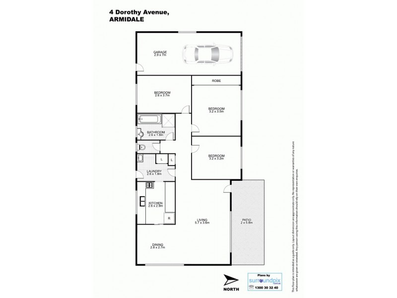 4 Dorothy Avenue, Armidale NSW 2350 Floorplan