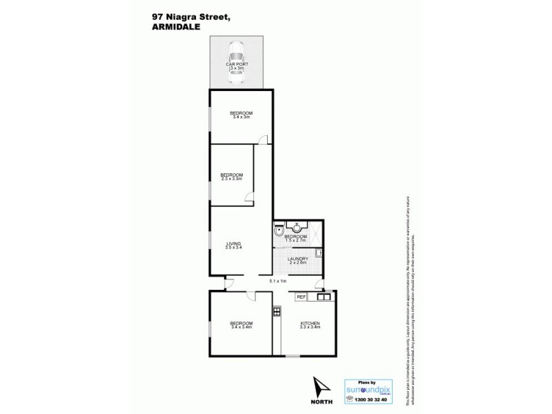 97 Niagara Street, Armidale NSW 2350 Floorplan