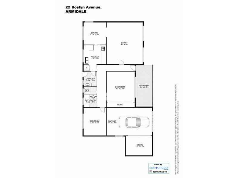 22 Roslyn Avenue, Armidale NSW 2350 Floorplan