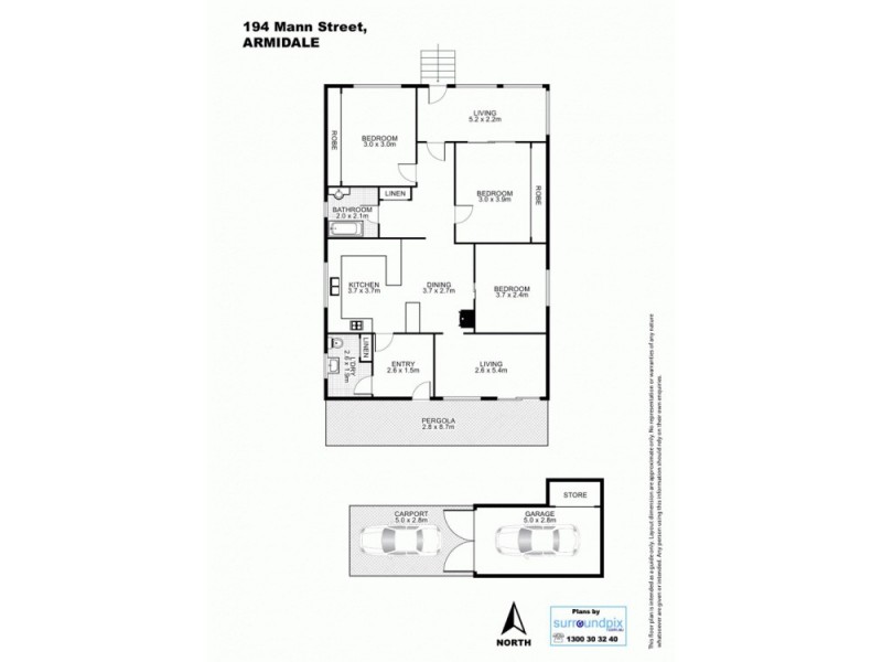 194 Mann Street, Armidale NSW 2350 Floorplan