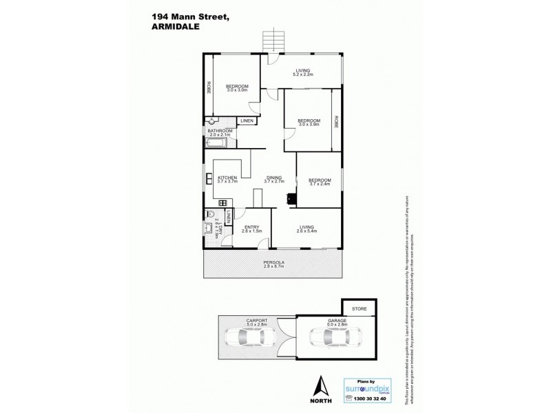 194 Mann Street, Armidale NSW 2350 Floorplan