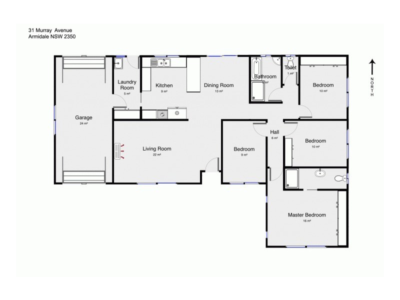 31 Murray Avenue, Armidale NSW 2350 Floorplan
