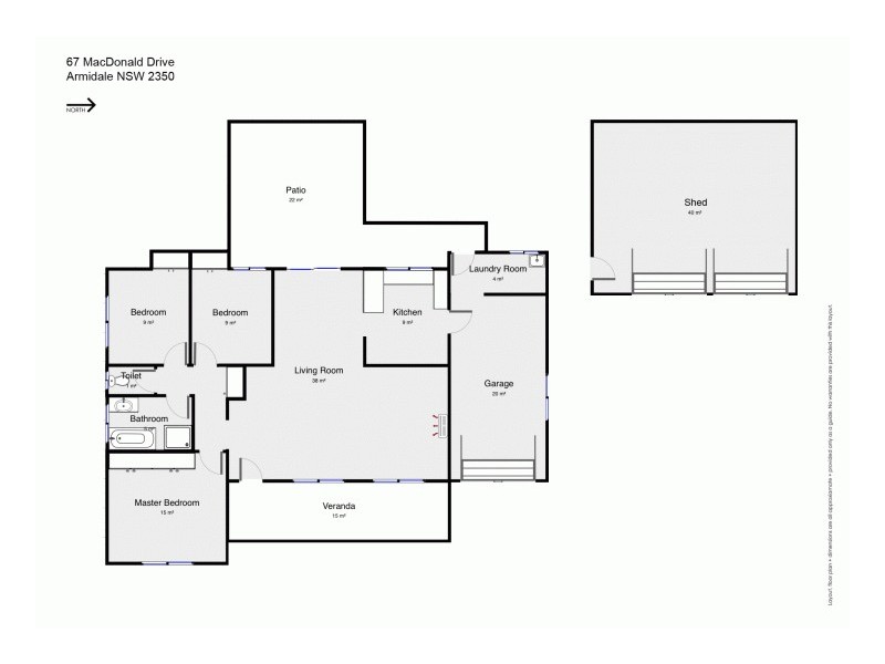 67 MacDonald Drive, Armidale NSW 2350 Floorplan