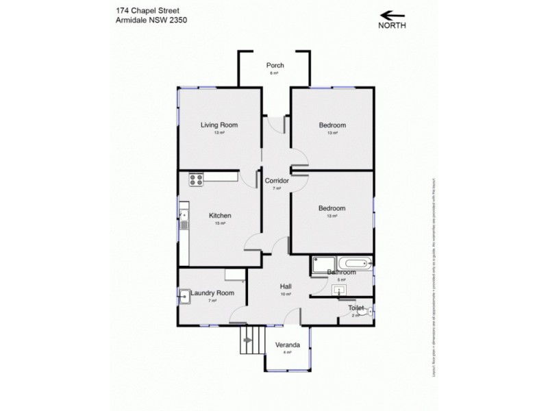 174 Chapel Street, Armidale NSW 2350 Floorplan