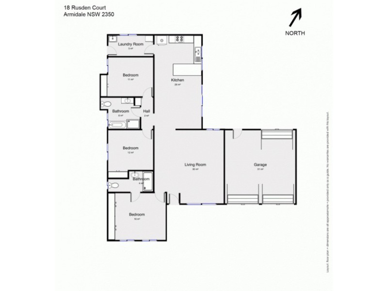 18 Rusden Court, Armidale NSW 2350 Floorplan