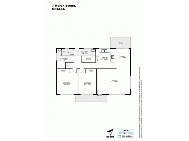 7 Marsh Street, Uralla NSW 2358 Floorplan