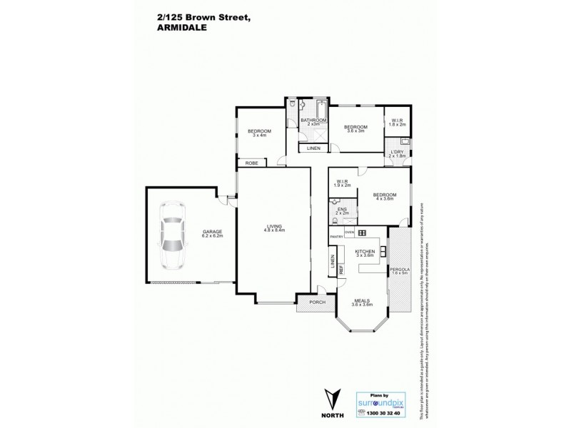 2/125 Brown Street, Armidale NSW 2350 Floorplan