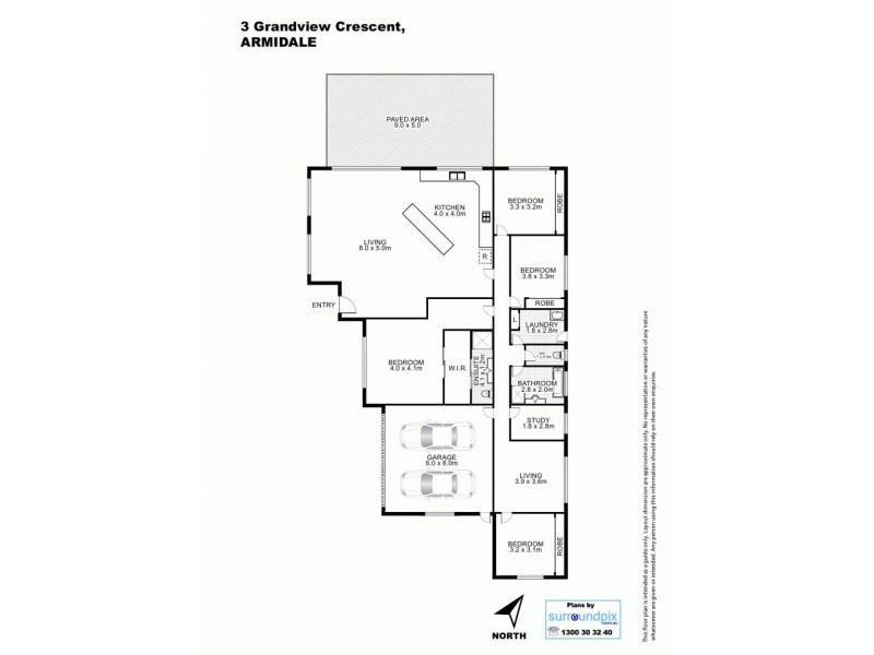 3 Grandview Crescent, Armidale NSW 2350 Floorplan