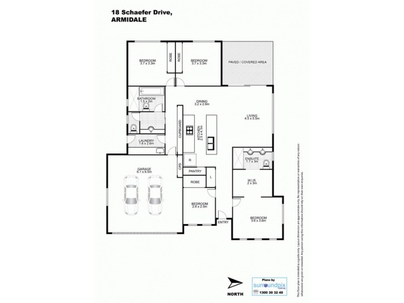 18 Schaefer Drive, Armidale NSW 2350 Floorplan