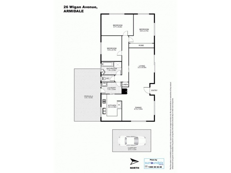 26 Wigan Avenue, Armidale NSW 2350 Floorplan