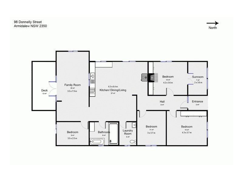 98 Donnelly Street, Armidale NSW 2350 Floorplan