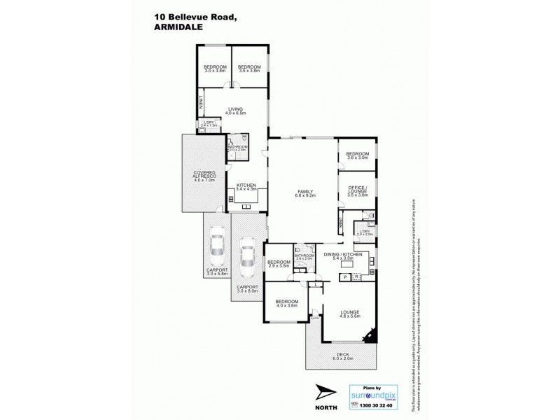 10 Bellevue Road, Armidale NSW 2350 Floorplan
