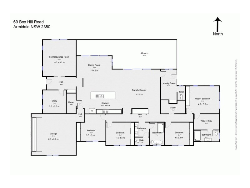 69 Box Hill Drive, Armidale NSW 2350 Floorplan