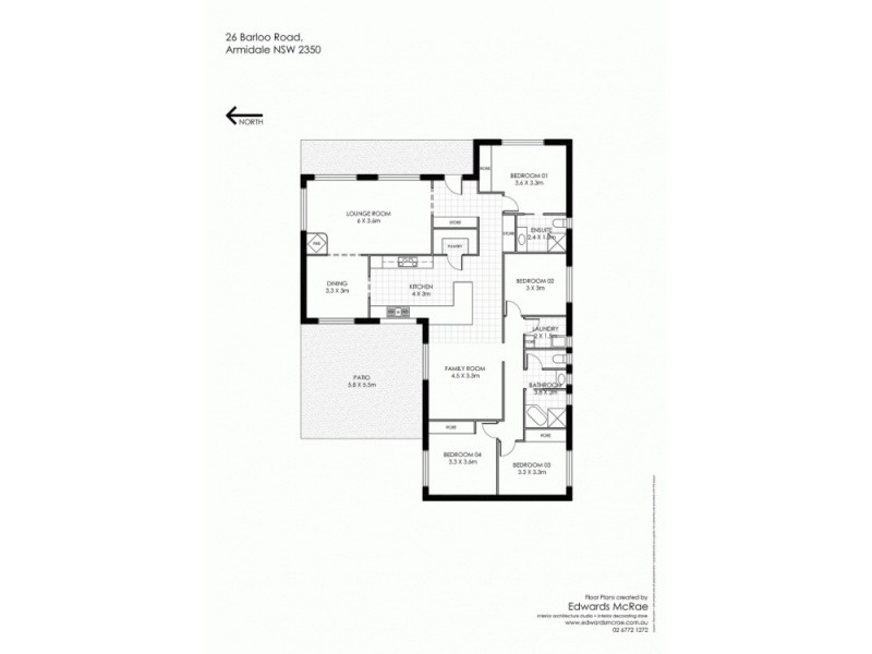 26 Barloo Road, Armidale NSW 2350 Floorplan