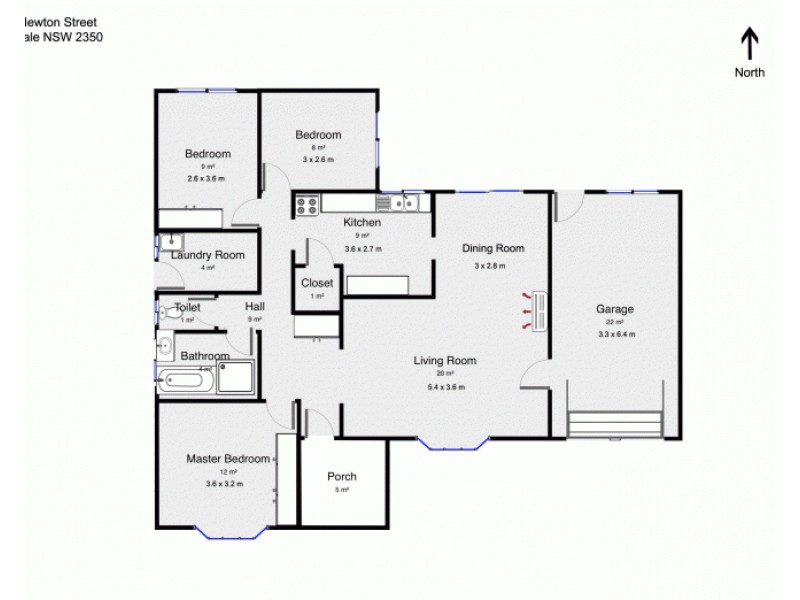 1/69 Newton Street, Armidale NSW 2350 Floorplan