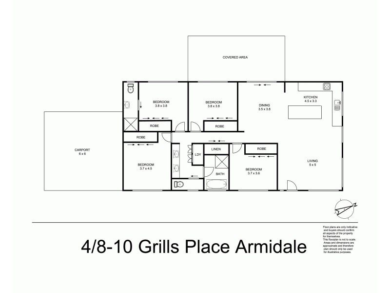 4/8-10 Grills Place, Armidale NSW 2350 Floorplan